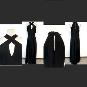 Eva Mendes Halter Maxi Dress